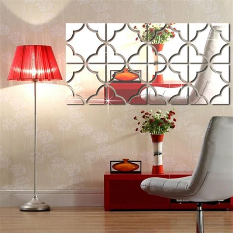 mirror wall decor stickers|adhesive wall mirror stickers.